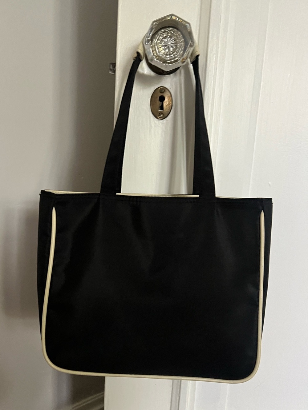 Black nylon purse